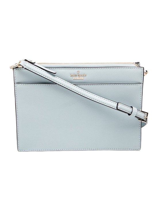 kate spade Handbags - kate spade Pale Blue Leather Crossbody with Gold Logo